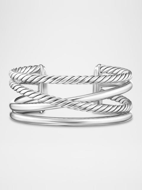 DAVID YURMAN Crossover 5 Row Cuff Bracelet in Silver, 25mm