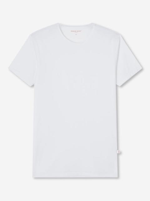 Derek Rose Men's Underwear T-Shirt Jack Pima Cotton Stretch White
