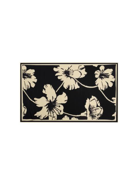 Johanna Ortiz Delicate Astromelia Silk-Blend Shawl black