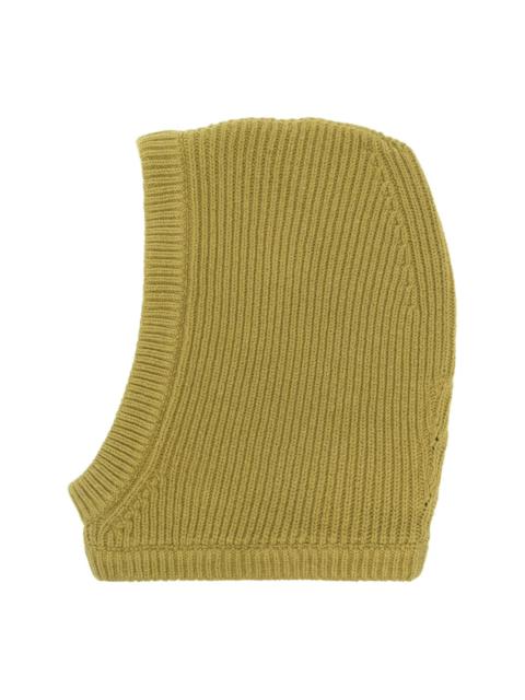 Rick Owens ribbed-knit balaclava hat