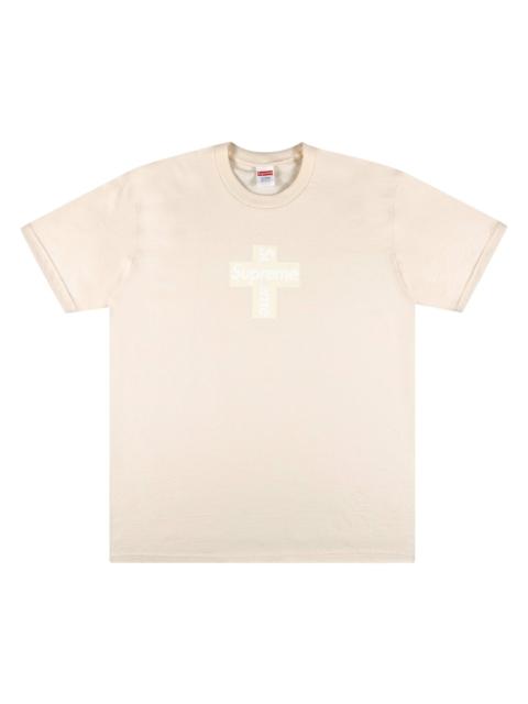 Supreme Cross Box Logo Tee 'Natural'