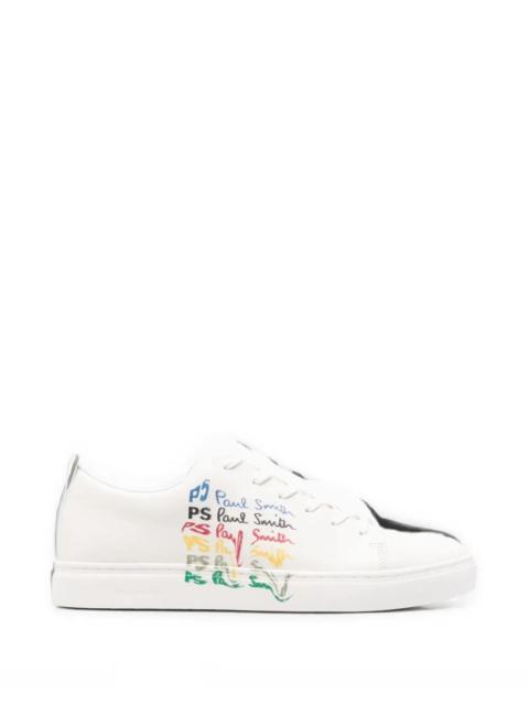 Paul Smith Trainers White Logo Overprint Lee