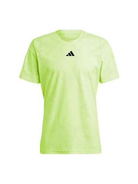 adidas AEROREADY FreeLift Pro Tennis Tee 'Lucid Lemon' IK7108