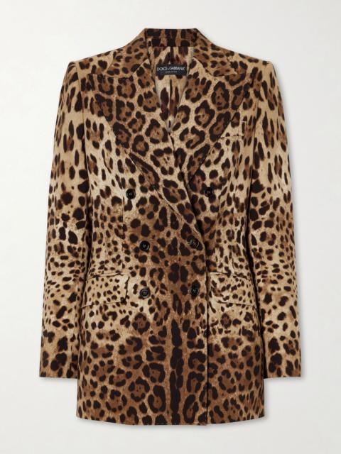 Dolce & Gabbana Leopard-print wool blazer Leopard print