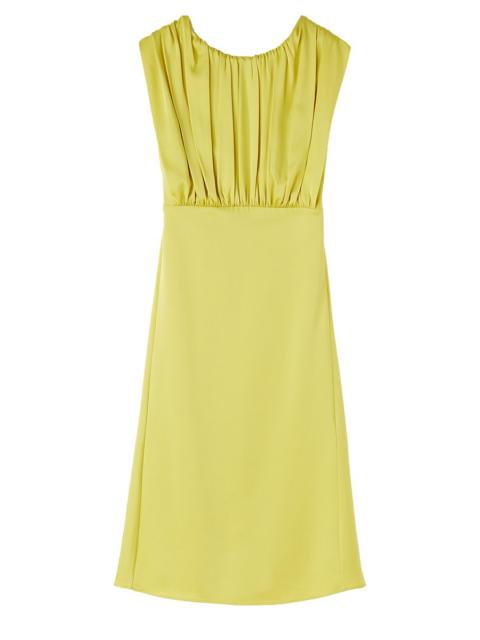 Jil Sander 수집된 sleeveless 미디 드레스