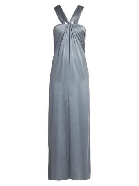 GIORGIO ARMANI Silk Halterneck Column Gown