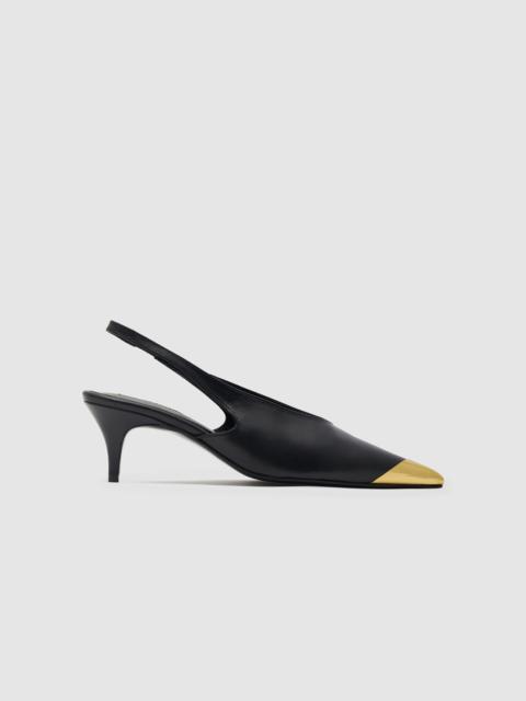 ANINE BING Nelly Slingback Metal Toe - Black