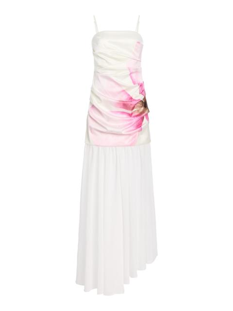 SIGNIFICANT OTHER Jamila Floral Satin Gown pink