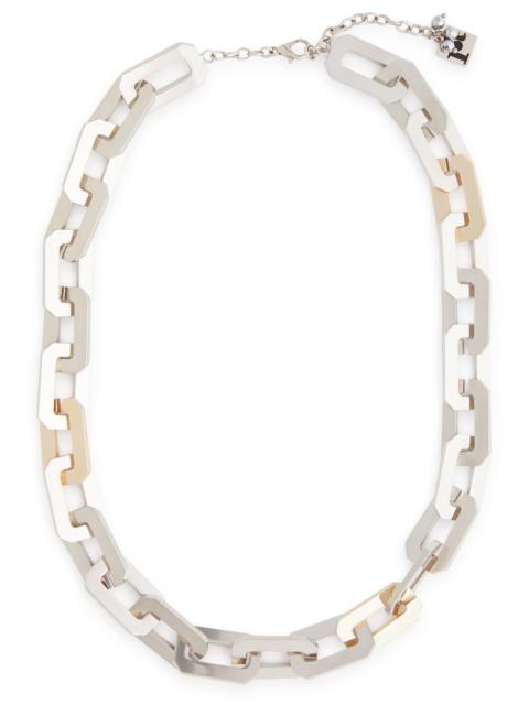 Paloma two-tone chain necklace