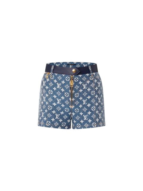 Louis Vuitton Monogram Jacquard Denim Mini Shorts