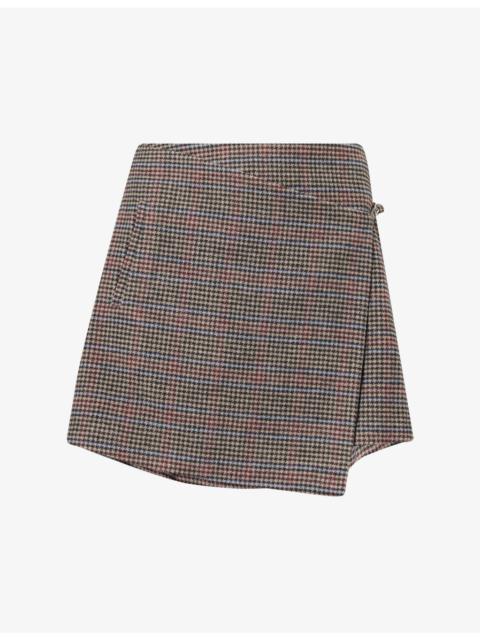 Rails Nial Checked Twill Mini Skirt