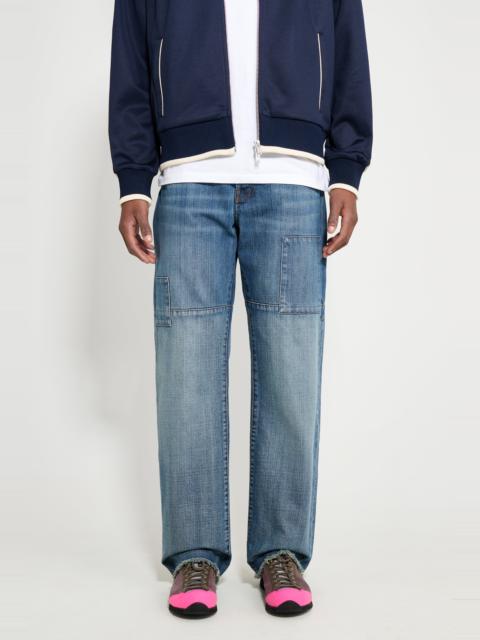 WALES BONNER WALES BONNER CHANCE DENIM PATCHED BLUE VINTAGE WASH