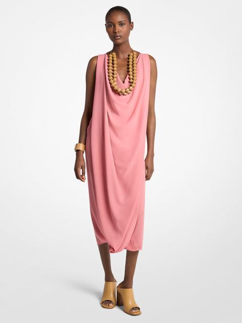 MICHAEL KORS COLLECTION Wool Crepe Cowl-Neck Dress