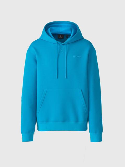 MACKAGE KOLTON-ZZ Double-Face Jersey Logo Hoodie