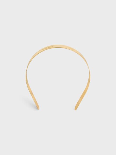CELINE Celine Paris Thin Headband in Steel