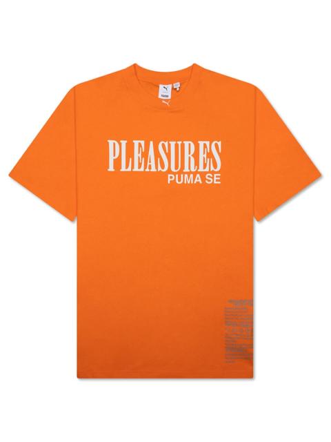 PUMA PUMA X PLEASURES TYPO TEE - ORANGE