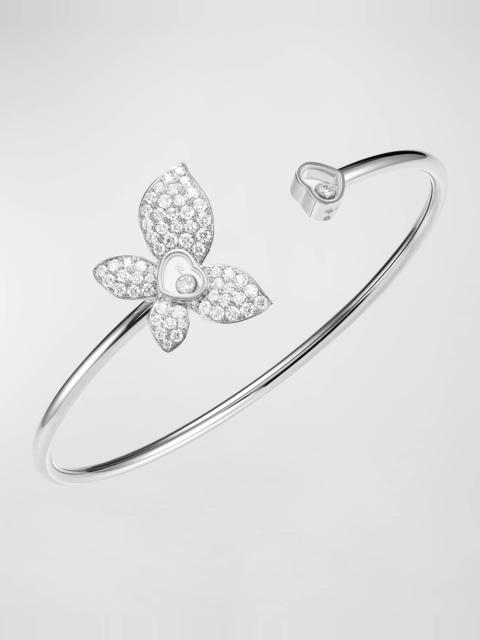 Happy Butterfly 18K White Gold Diamond Bracelet