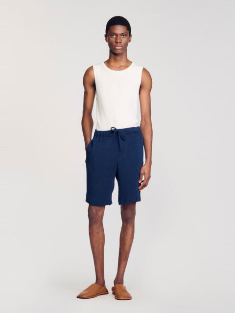 Sandro PLEATED BERMUDA SHORTS