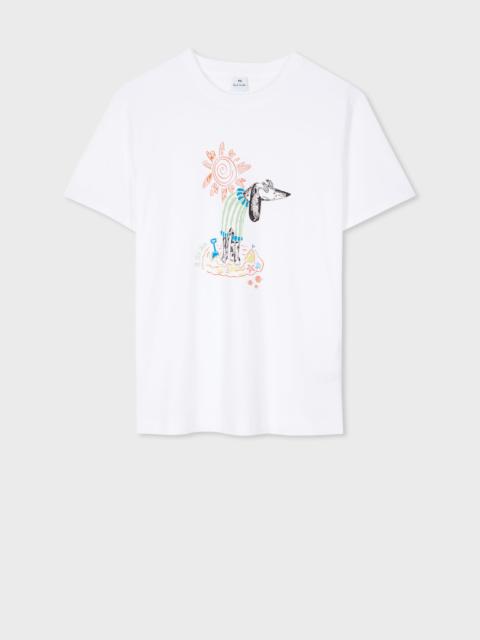 Paul Smith White 'Dog Beach' T-Shirt