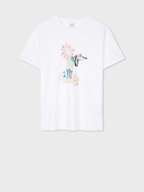 Paul Smith White 'Dog Beach' T-Shirt