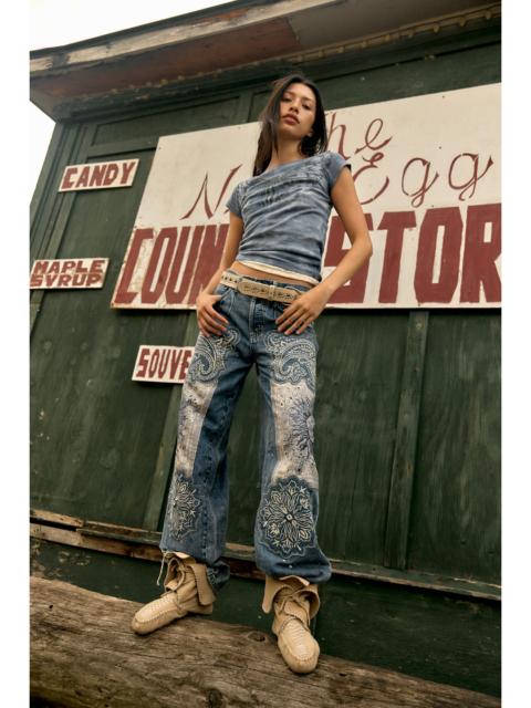 FREE PEOPLE We The Free Reverie Patchwork Jeans