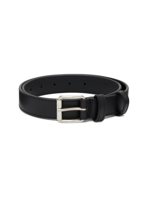 Comme Des Garçons 3cm Logo-Print Leather Belt | REVERSIBLE