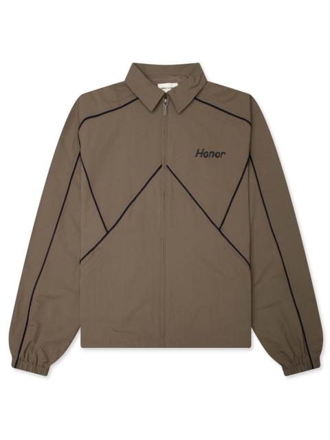 HONOR THE GIFT GROWTH TRACK JACKET - PEBBLE