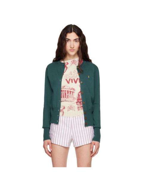 Vivienne Westwood Green Bea Cropped Cardigan