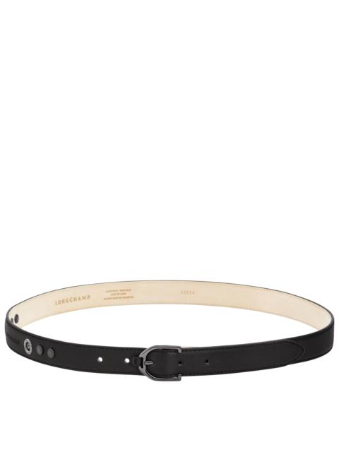 Longchamp 3D Ladies' belt Black - Leather