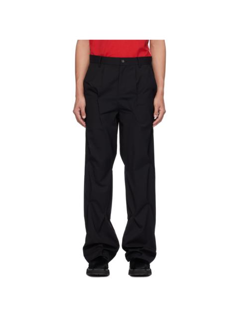 Mainline:RUS/Fr.CA/DE Black Ilya Trousers | REVERSIBLE