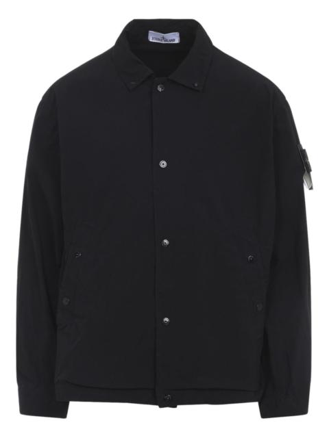 Stone Island logo-patch shirt jacket