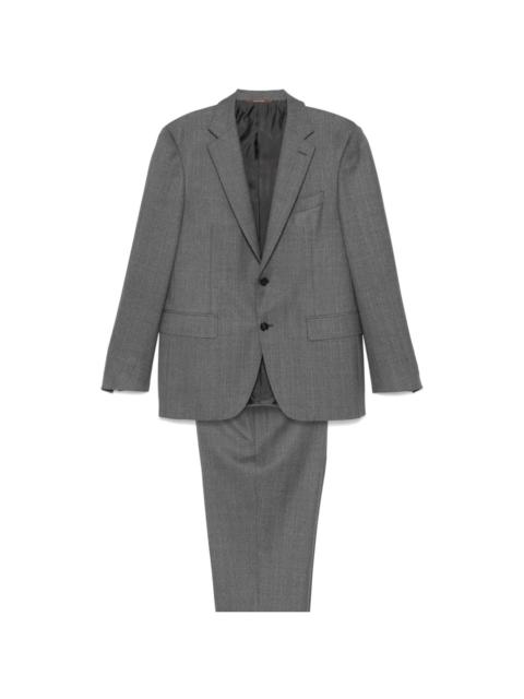 Canali herringbone-pattern suit