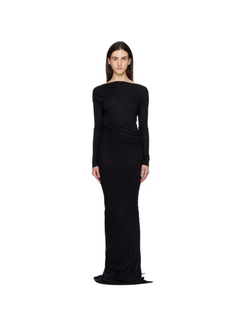 Rick Owens Lilies Black Tower LS Shailee Maxi Dress