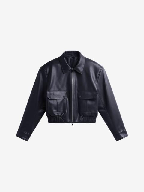 The Frankie Shop Val Faux Leather Padded Jacket - Black