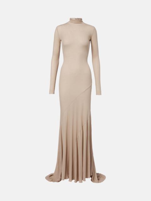 MUGLER Cotton jersey gown