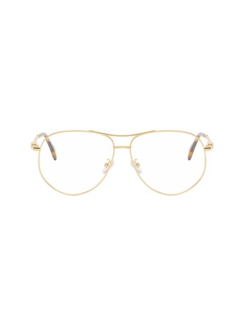 FENDI Gold Fendigraphy Glasses