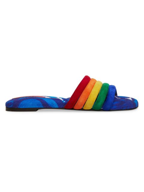 La DoubleJ Women's Tones Slides - Anemone Blue