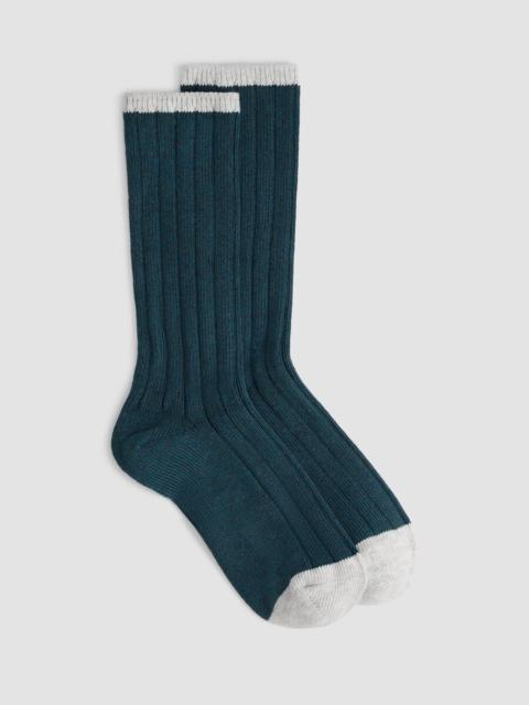 EILEEN FISHER Cotton Marl Ribbed Sock