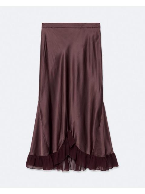 ALLSAINTS IRMA SILK-VISCOSE SKIRT