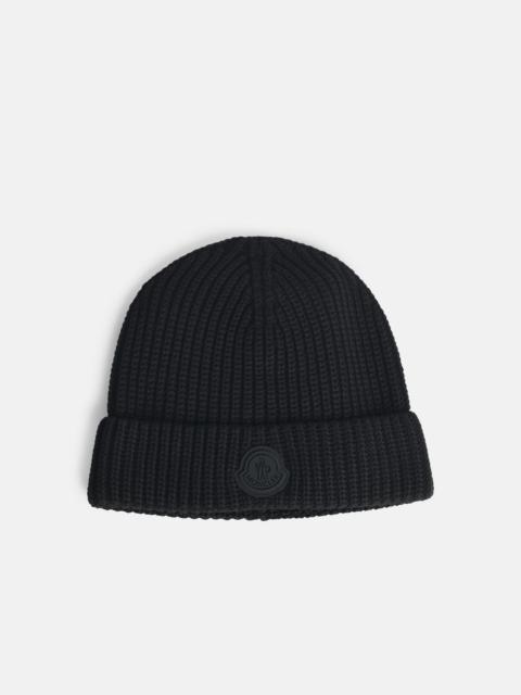 BLACK COTTON BEANIE