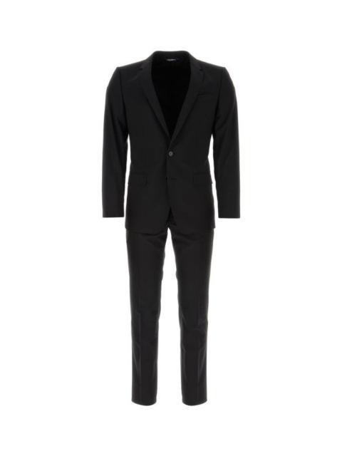 Dolce & Gabbana Black light wool Martini suit