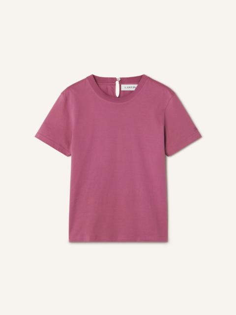Lanvin COTTON T-SHIRT WITH RIBBON DETAIL