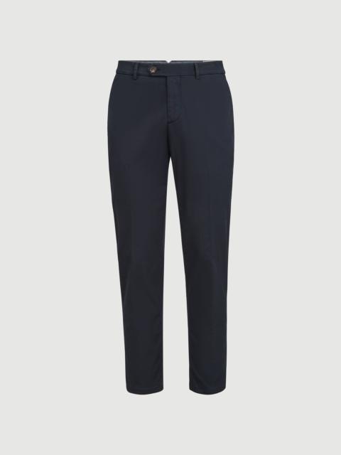 Brunello Cucinelli Garment-dyed Italian fit trousers in American Pima comfort cotton gabardine