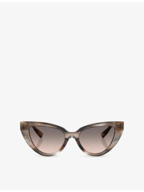 Dolce & Gabbana DG4497 Cat-Eye Acetate Sunglasses