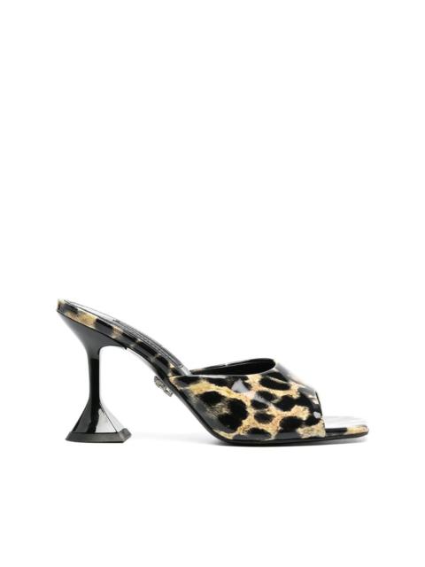 PHILIPP PLEIN leopard-print square-toe sandals