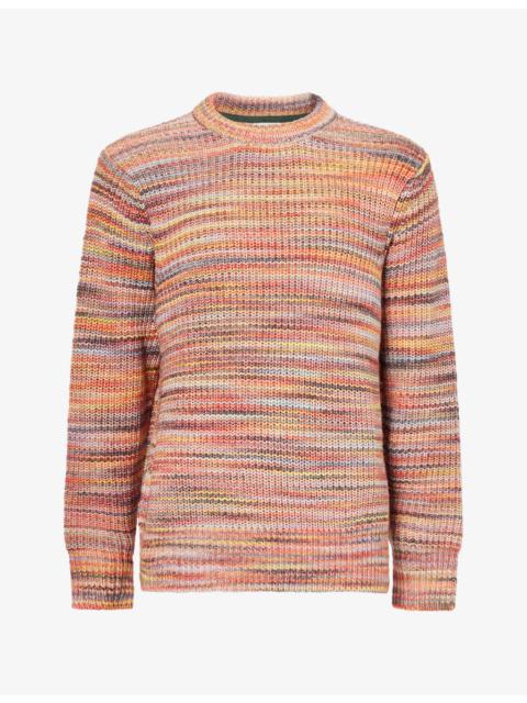 Les Deux Space Ribbed Crewneck Cotton-Blend Jumper