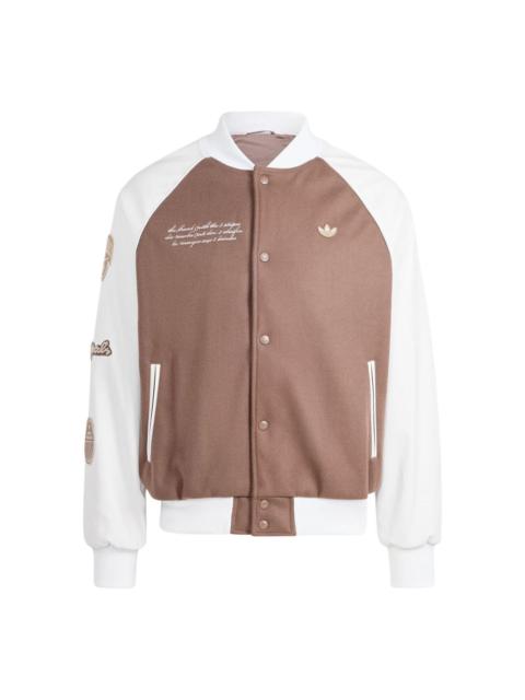 adidas originals Vrct Jacket Asia Sizing 'Brown' IS0191