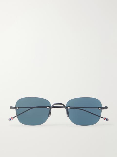 Thom Browne Square-Frame Titanium Sunglasses