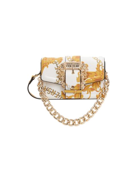 VERSACE JEANS COUTURE White & Gold Chain Couture Bag