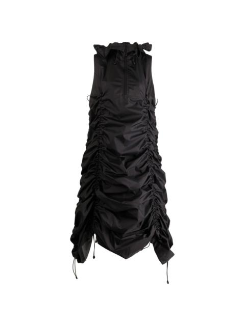 half-zip A-line dress